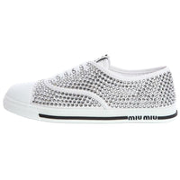 MIU MIU Low Top Skateboard Shoes Women's White
