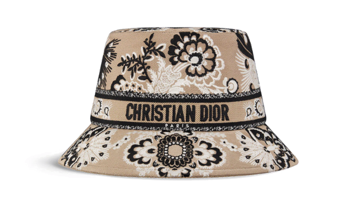 DIOR Cotton Polypropylene Bucket Hats Women's Brown