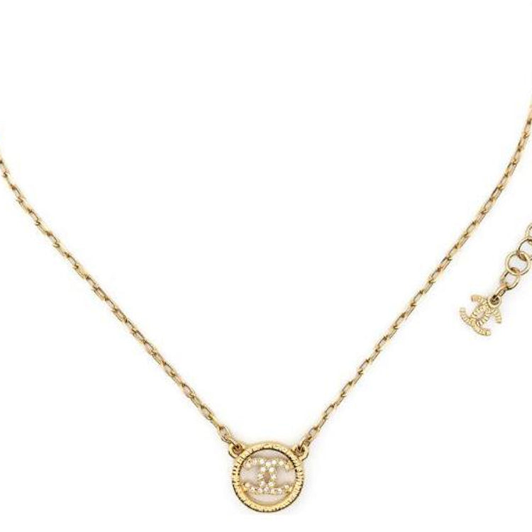 CHANEL 2000s Cc Pendant Necklace