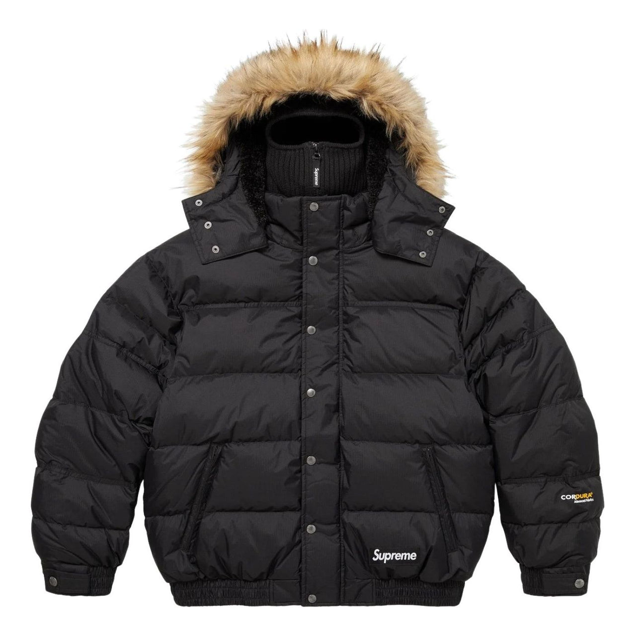 Supreme FW25 Facemask 700-Fill Down Puffer Jacket 'Black' SUP-FW25-073-BLK