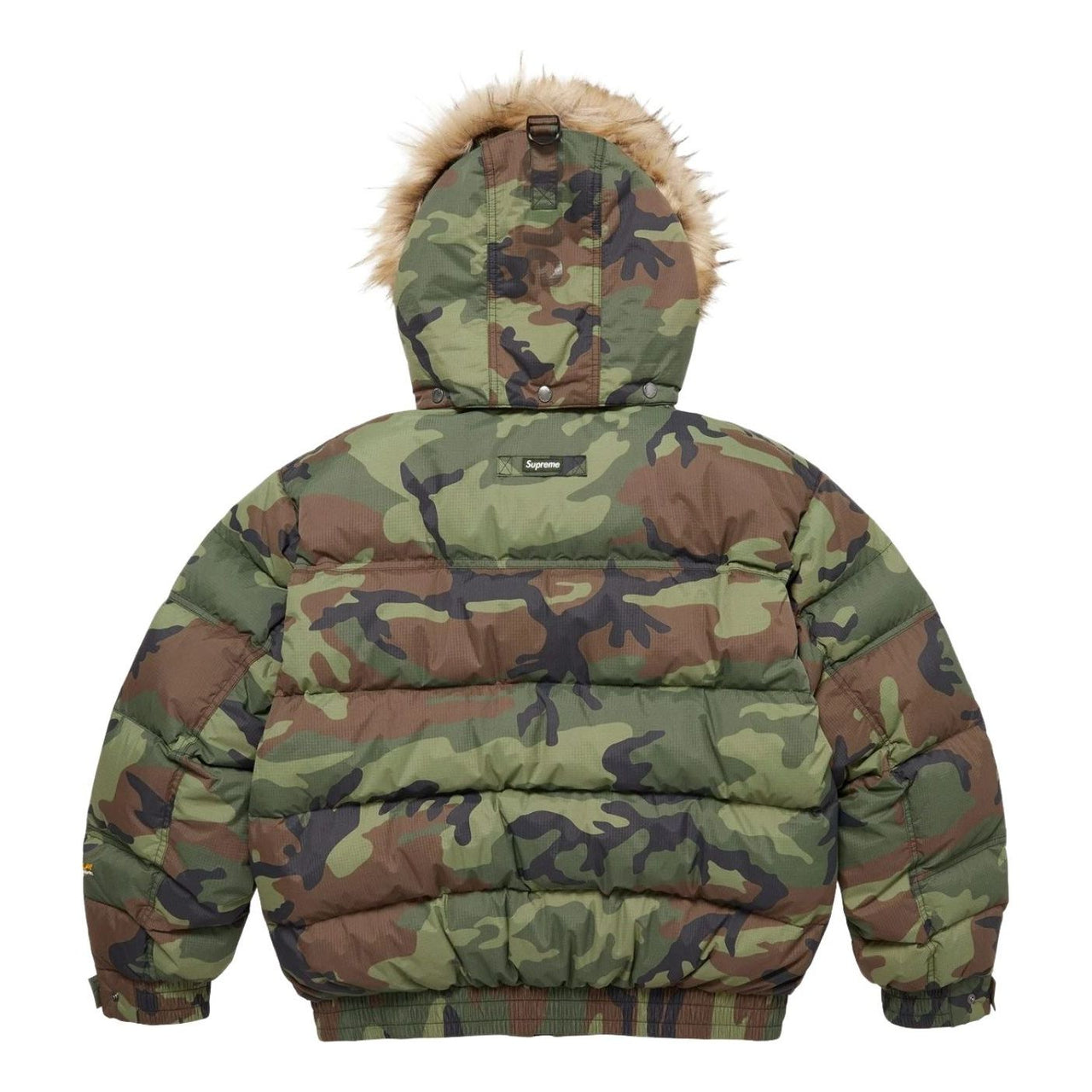Supreme FW25 Facemask 700-Fill Down Puffer Jacket 'Woodland Camo' SUP-FW25-073-WLD