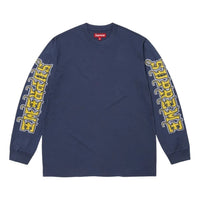 Supreme FW25 Intarsia Sleeve L/S Top 'Navy' SUP-FW25-111-NA