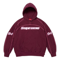 Supreme FW25 Overlock Hooded Sweatshirt 'Burgundy' FW25SW84-BURGUNDY