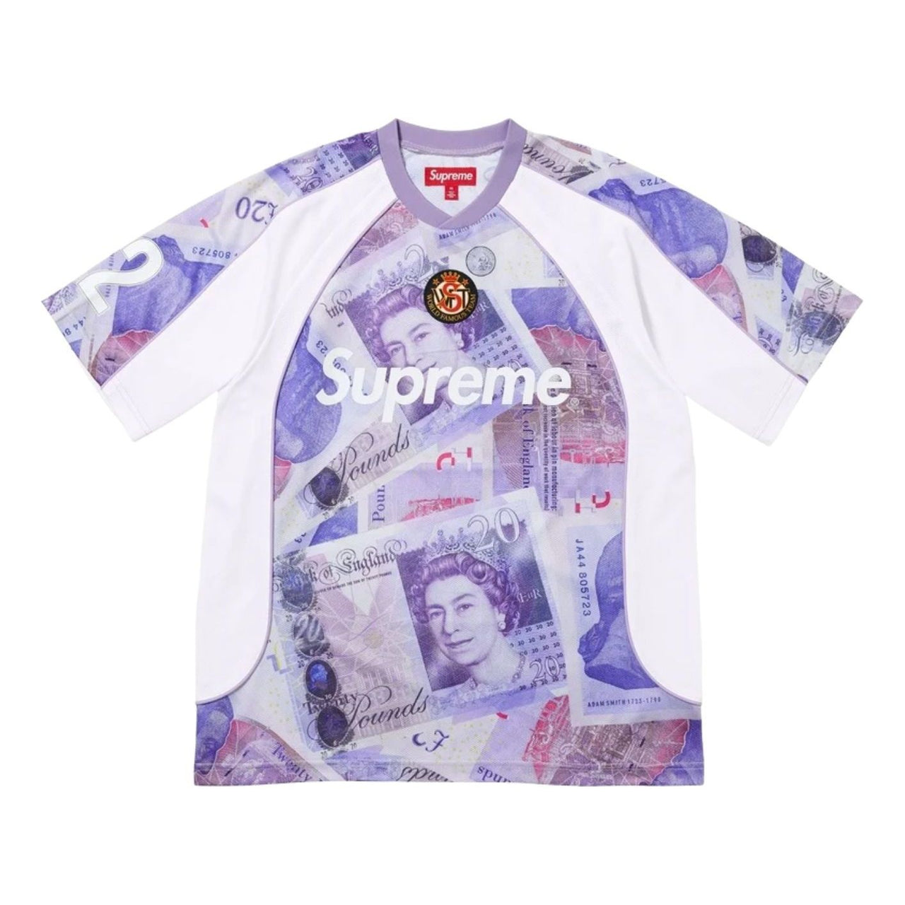 Supreme FW25 Pounds Soccer Jersey 'White' FW25KN83-WHITE