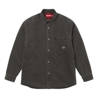 Supreme FW25 Quilted Lined Denim Snap Shirt 'Black' SUP-FW25-140-BLK