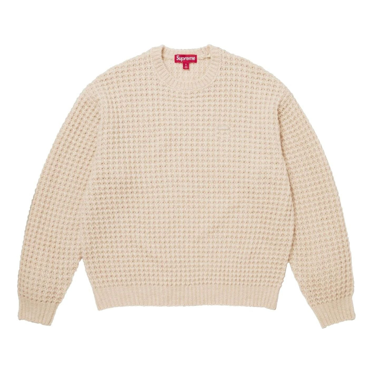 Supreme Small Box Waffle Sweater 'Natural' FW25SK21-NATURAL
