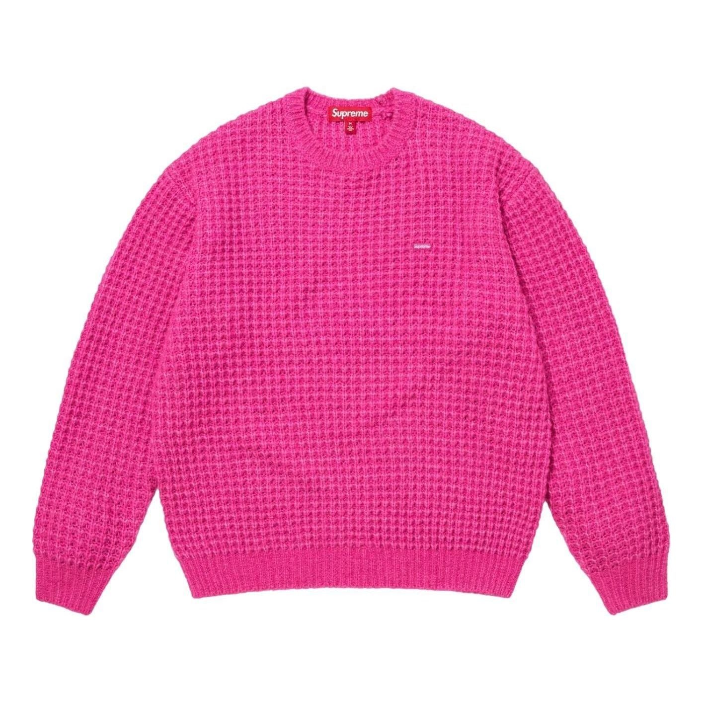 Supreme Small Box Waffle Sweater 'Pink' FW25SK21-PINK