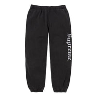 Supreme FW25 Washed Old English Sweatpant 'Black' SUP-FW25-190-BLK