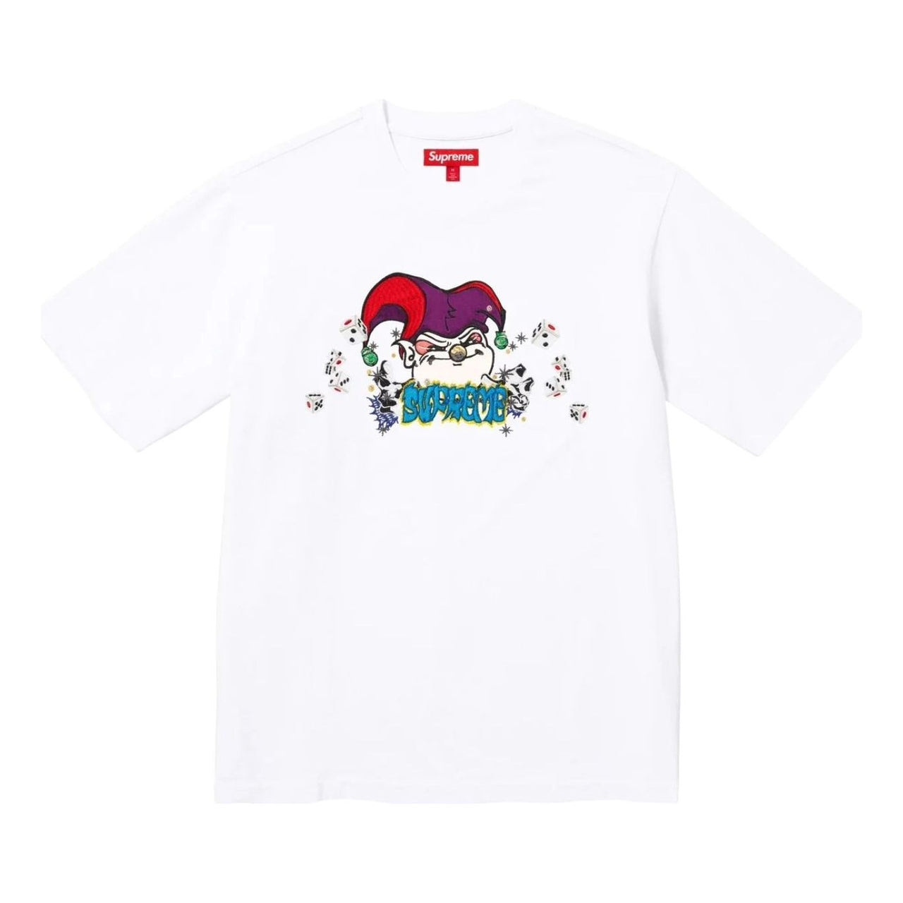 Supreme Aoi Jester Short-Sleeve T-Shirt 'White' SUP-FW25-120-WHT