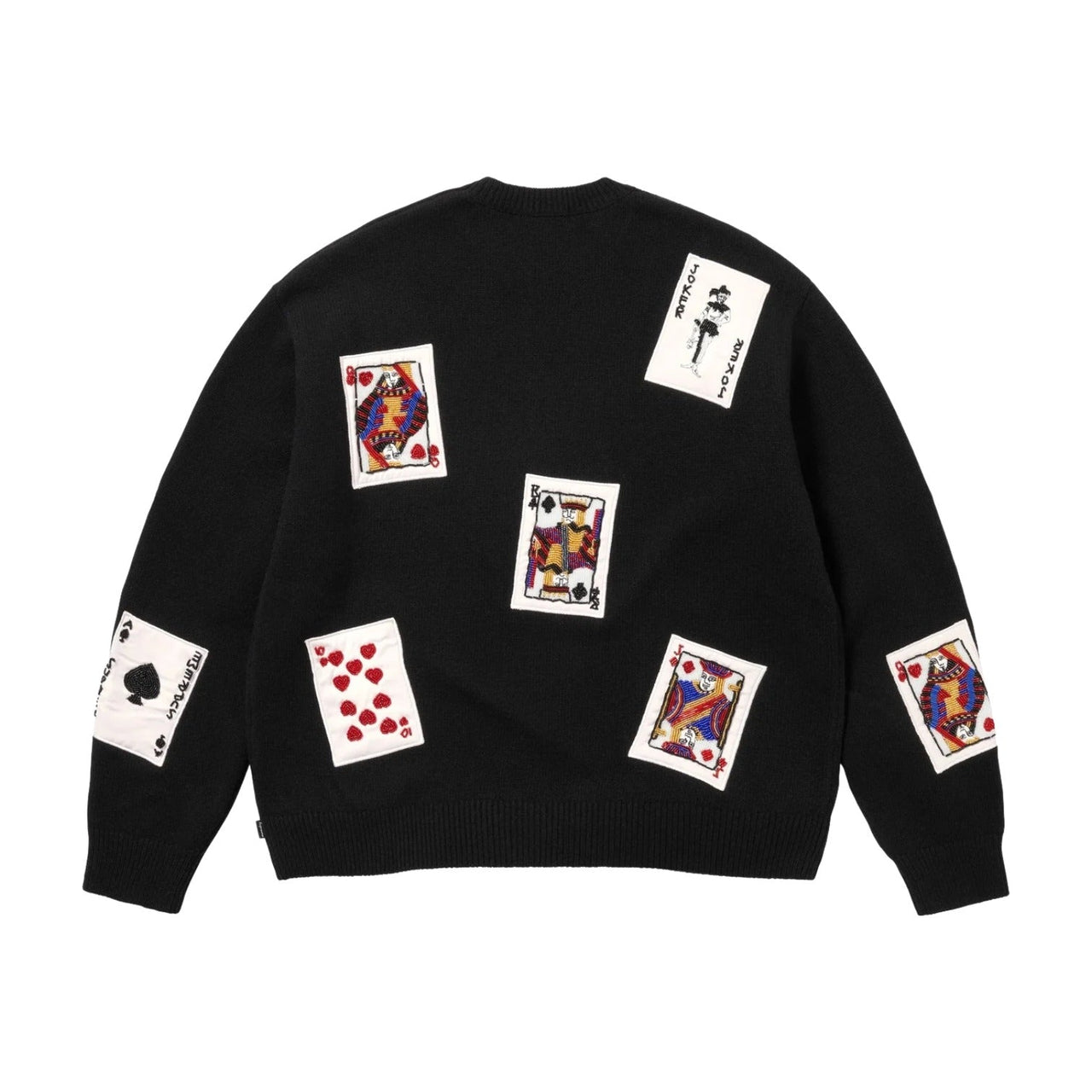 Supreme FW25 Beaded Cards Sweater 'Black' SUP-FW25-148-BLK