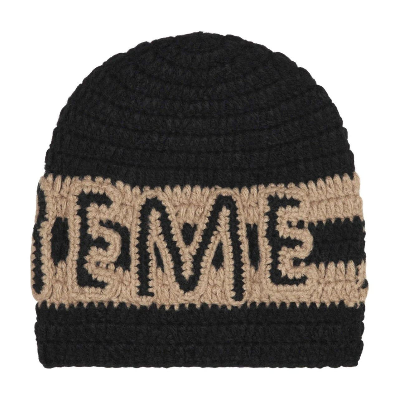 Supreme FW25 Crochet Logo Beanie 'Black' FW25BN46-BLACK
