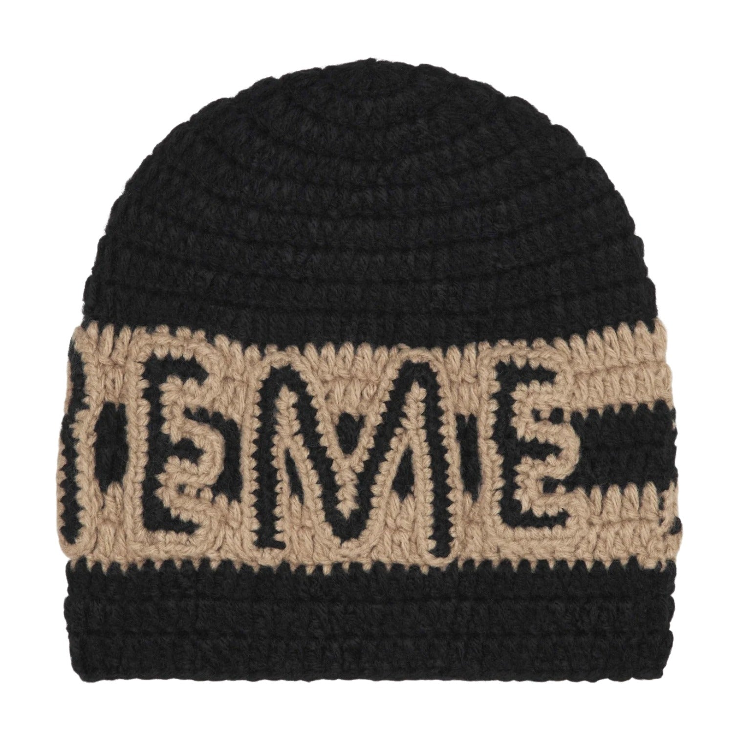 Supreme FW25 Crochet Logo Beanie 'Black' FW25BN46-BLACK