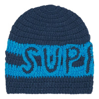 Supreme FW25 Crochet Logo Beanie 'Navy' FW25BN46-NAVY