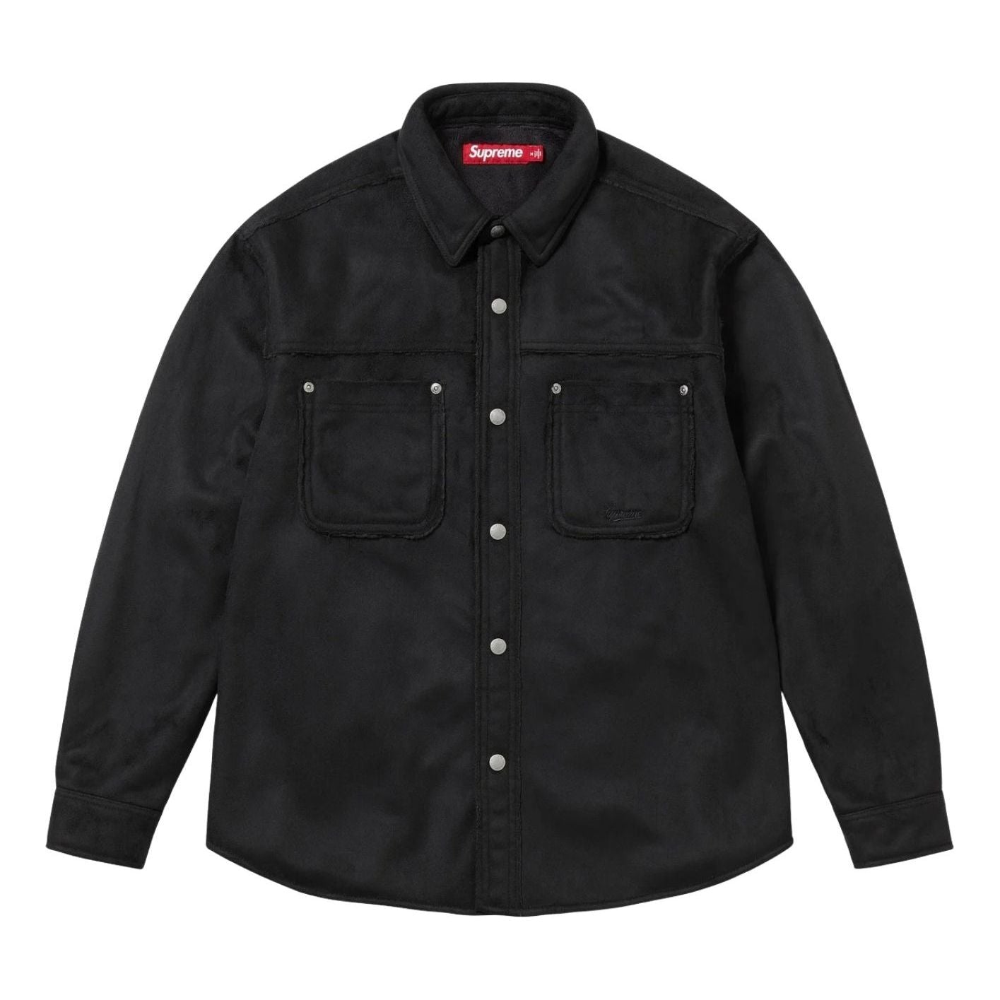Supreme Faux Suede Snap Shirt 'Black' SUP-FW25-144-BLK