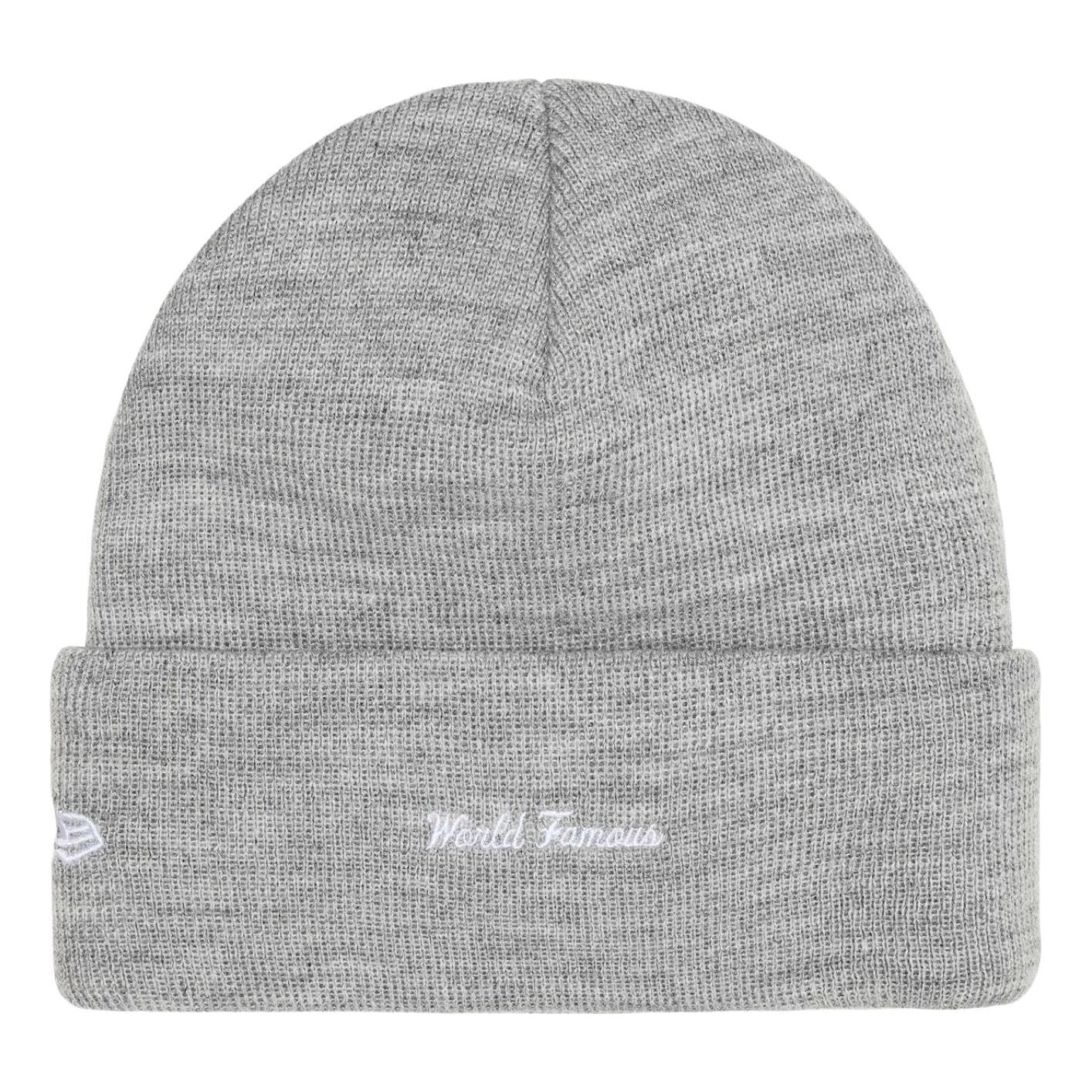 Supreme FW25 New Era Bo Logo Beanie 'Heather Grey' FW25BN5-HEATHER-GREY