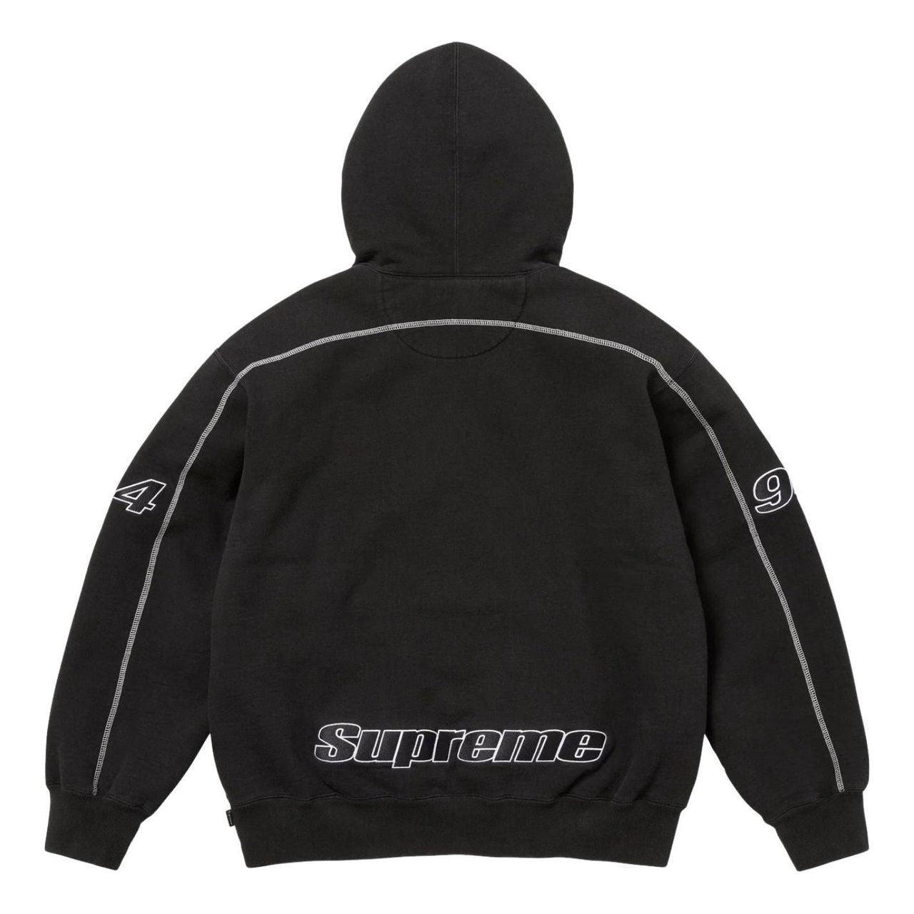 Supreme FW25 Overlock Hooded Sweatshirt 'Black' FW25SW84-BLACK