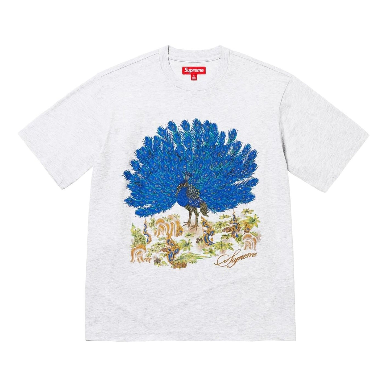 Supreme FW25 Peacock S/S T-Shirt 'Ash Grey' FW25KN96-ASH-GREY