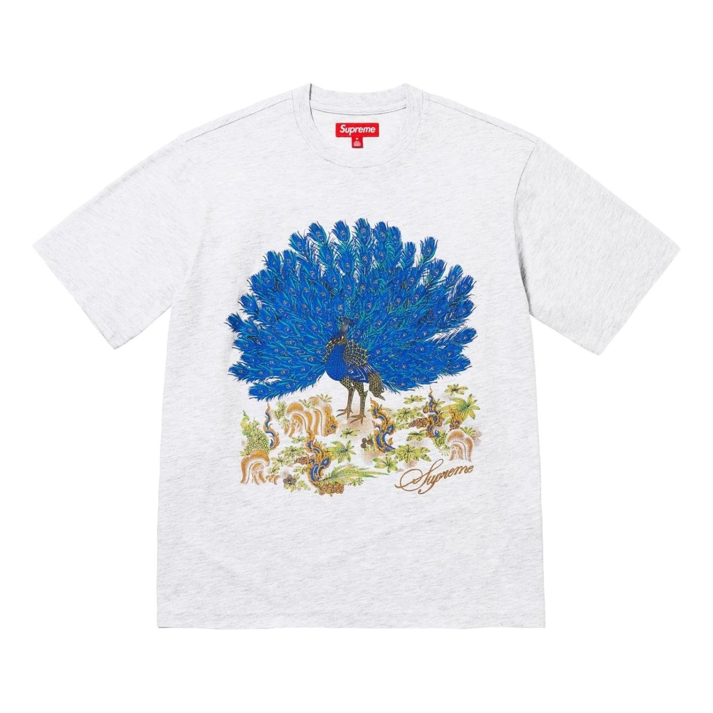 Supreme FW25 Peacock S/S T-Shirt 'Ash Grey' FW25KN96-ASH-GREY