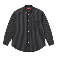 Supreme FW25 Pinstripe Shirt 'Black' SUP-FW25-142-BLK