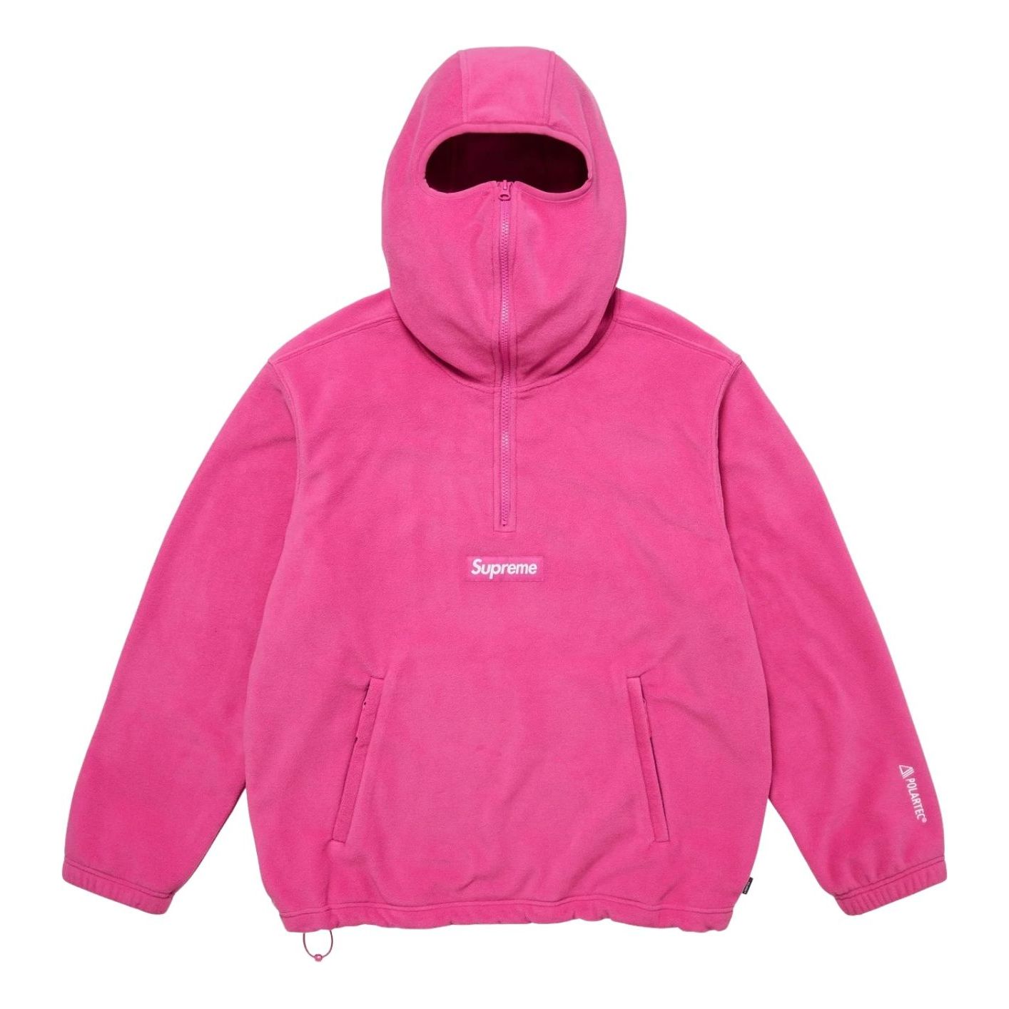 Supreme FW25 Polartec Face Mask Half Zip Hooded Sweatshirt 'Pink' SUP-FW25-064-PINK