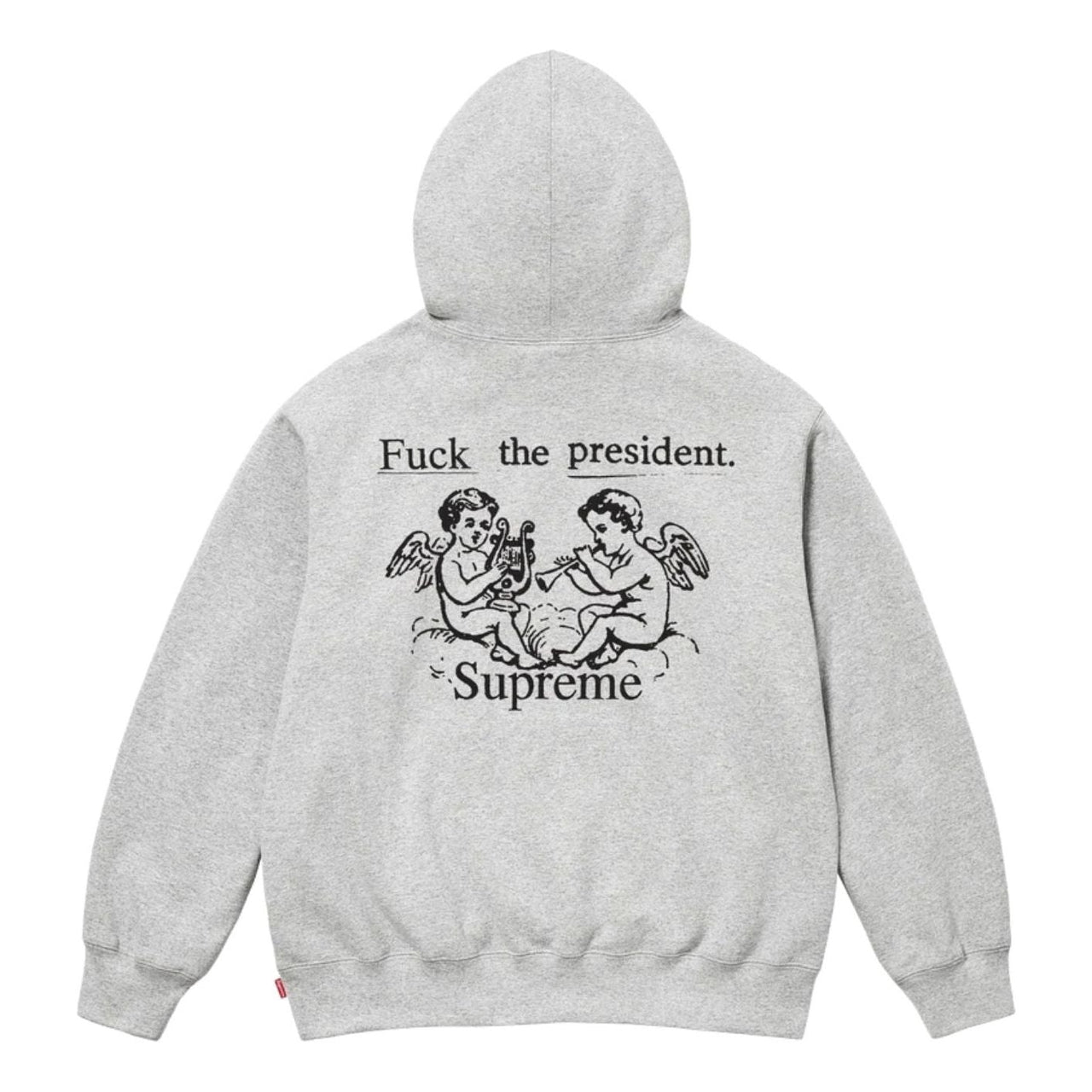 Supreme FW25 President Hooded Sweatshirt 'Heather Grey' FW25SW80-HEATHER-GREY