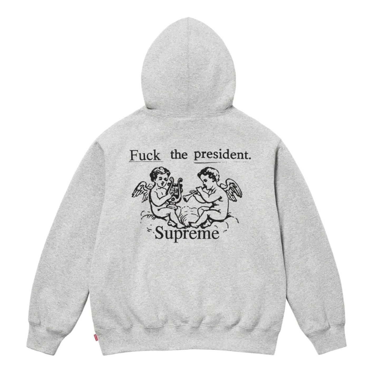 Supreme FW25 President Hooded Sweatshirt 'Heather Grey' FW25SW80-HEATHER-GREY