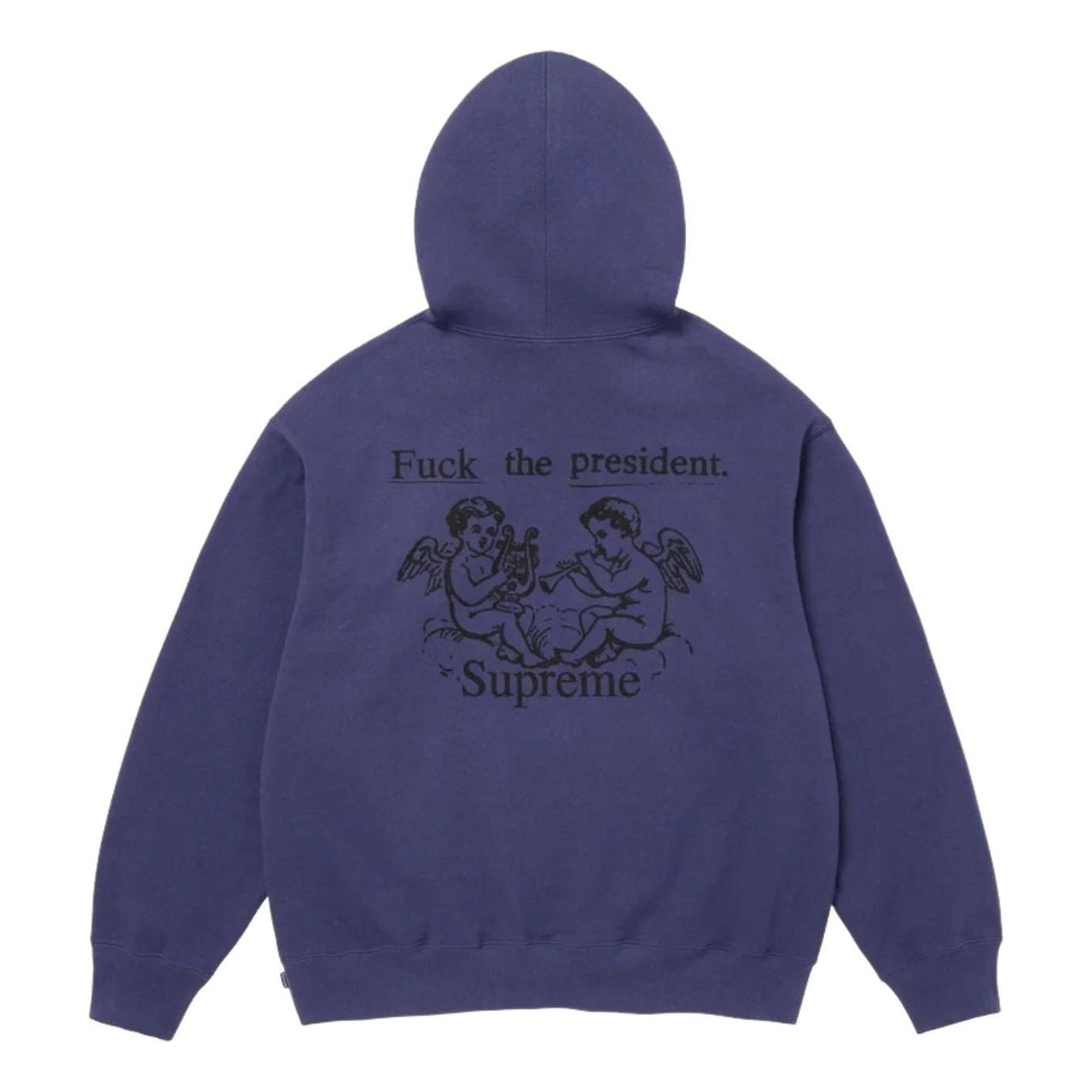 Supreme FW25 President Hooded Sweatshirt 'Washed Navy' FW25SW80-WASHED-NAVY