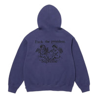 Supreme FW25 President Hooded Sweatshirt 'Washed Navy' FW25SW80-WASHED-NAVY
