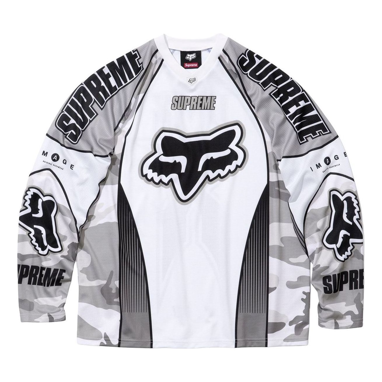 Supreme x Fox Racing DMX Jersey 'Snow Camo' FW25KN60-SNOW-CAMO