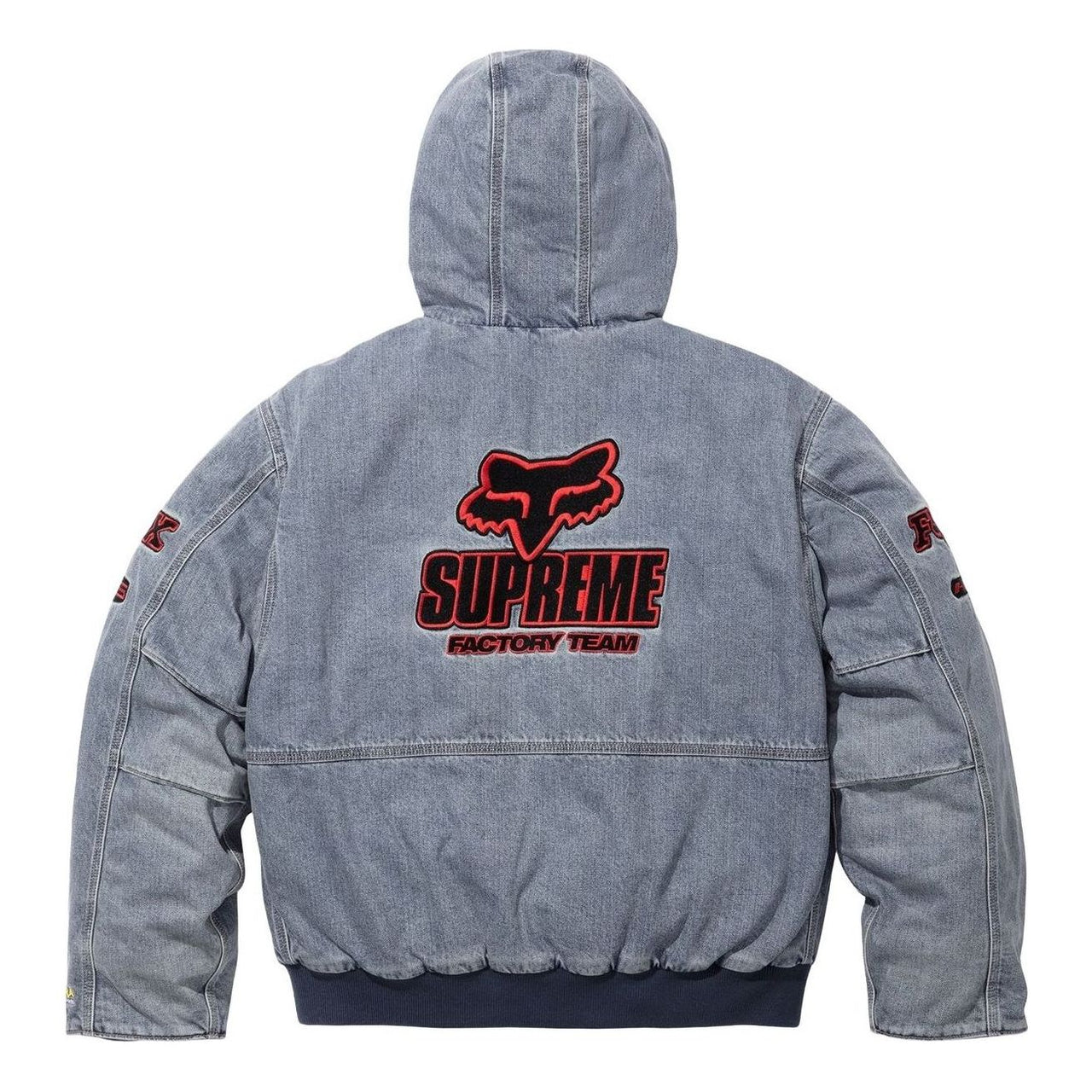 Supreme x Fox Racing Hooded Work Jacket 'Denim' FW25J59-DENIM