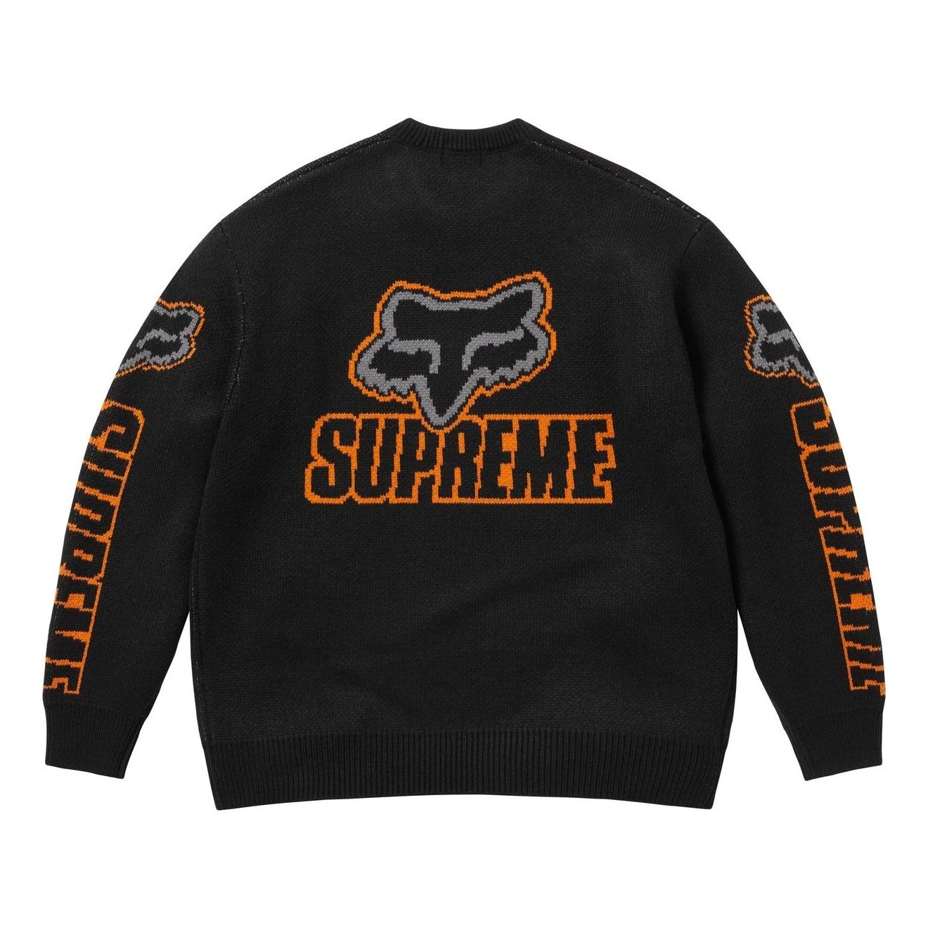 Supreme x Fox Racing Sweater 'Black' FW25SK36-BLACK