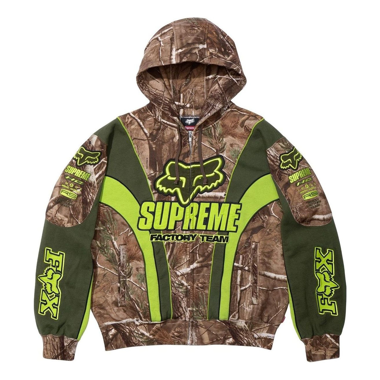 Supreme x Fox Racing Zip Up Hooded Sweatshirt 'Realtree AP Camo' FW25SW59-REALTREE-AP-CAMO