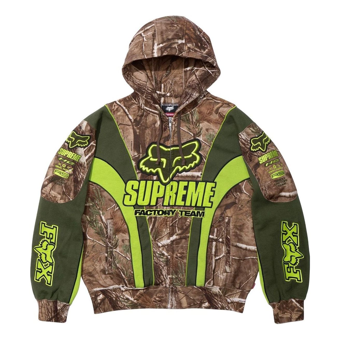 Supreme x Fox Racing Zip Up Hooded Sweatshirt 'Realtree AP Camo' FW25SW59-REALTREE-AP-CAMO