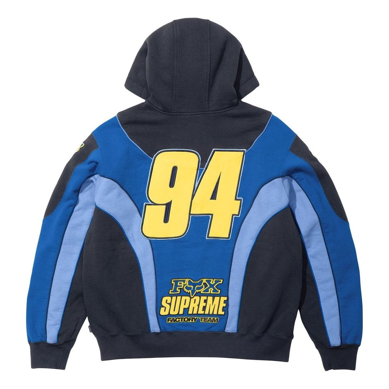 Supreme x Fox Racing Zip Up Hooded Sweatshirt 'Navy' FW25SW59-NAVY