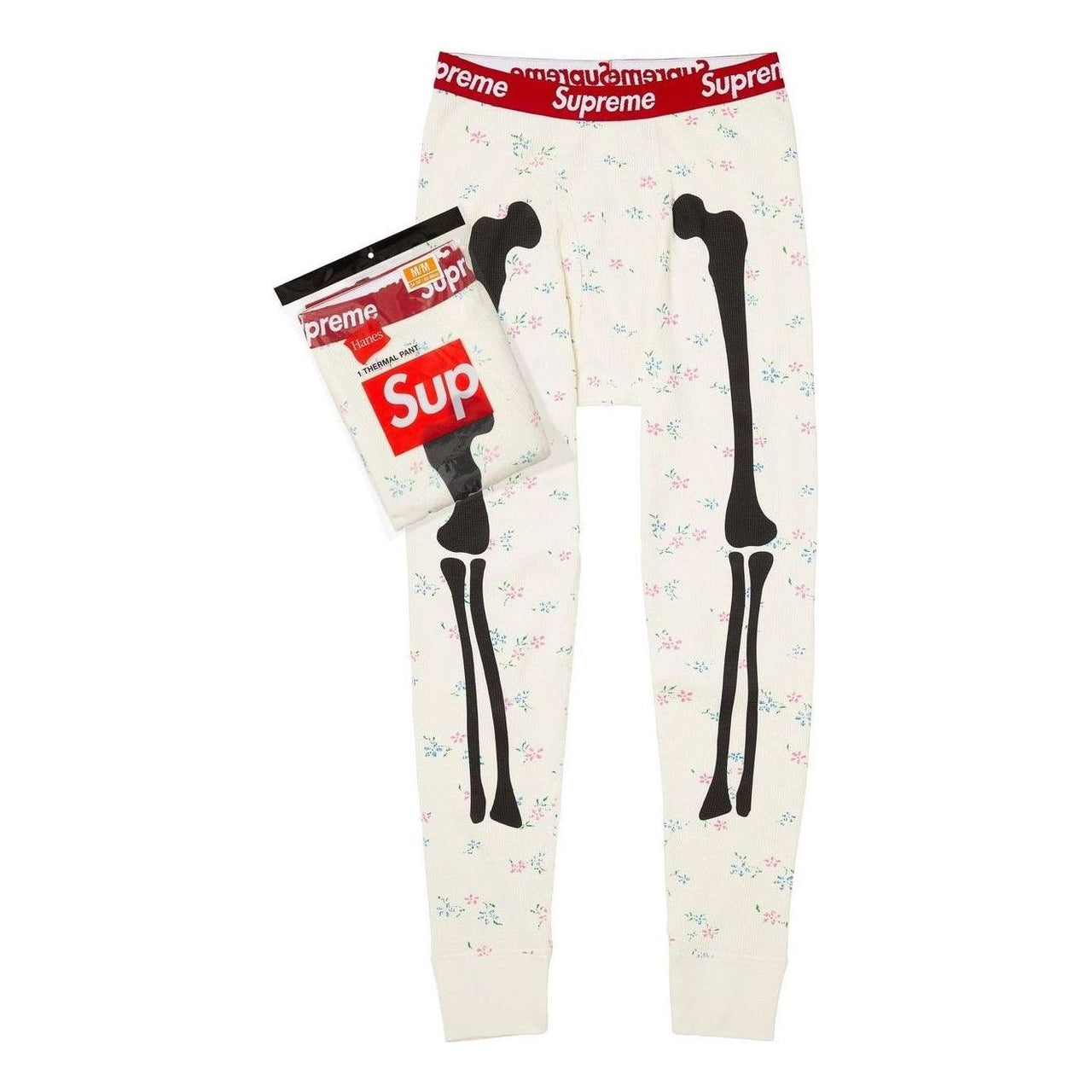 Supreme x Hanes Bones Thermal Pant (1 Pack) 'Floral' FW25A30-FLORAL