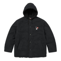 Supreme FW25 x Number (N)ine Faux Shearling Hooded Coat 'Black' FW25J49-BLACK