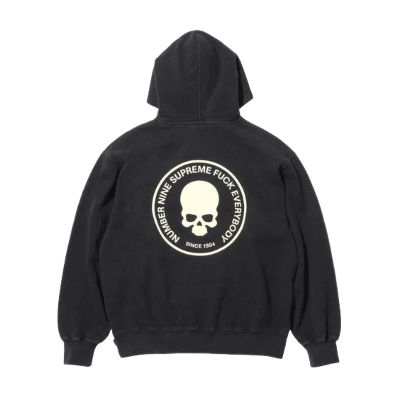 Supreme FW25 x Number (N)ine Hooded Sweatshirt 'Black' SUP-FW25-266-BLK