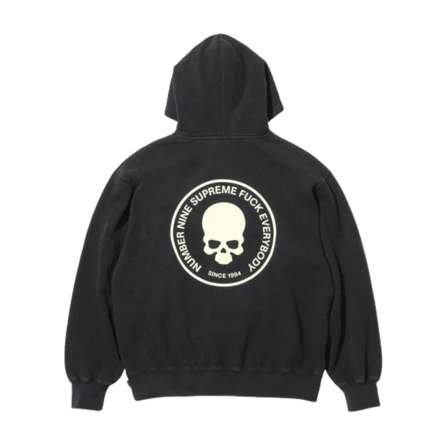 Supreme FW25 x Number (N)ine Hooded Sweatshirt 'Black' SUP-FW25-266-BLK