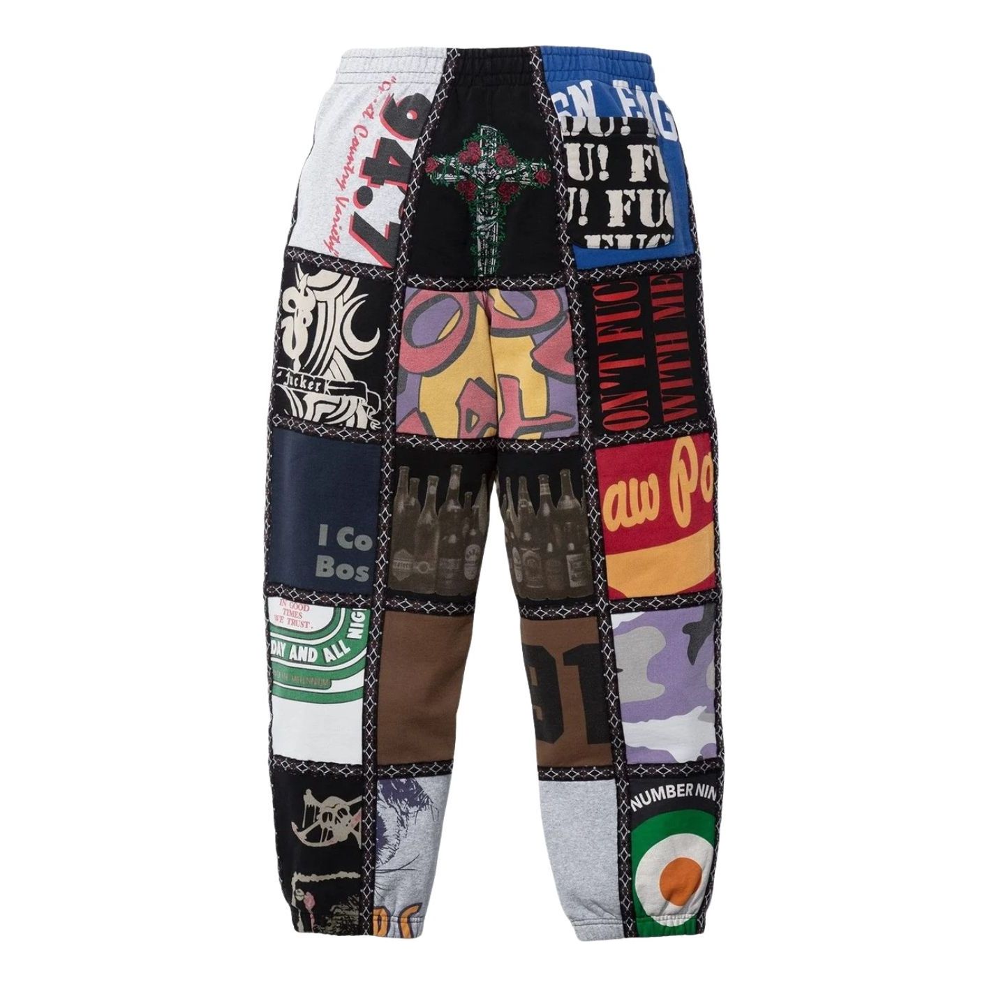 Supreme FW25 x Number (N)ine Patchwork Sweatpant 'Multi' FW25P65-MULTICOLOR
