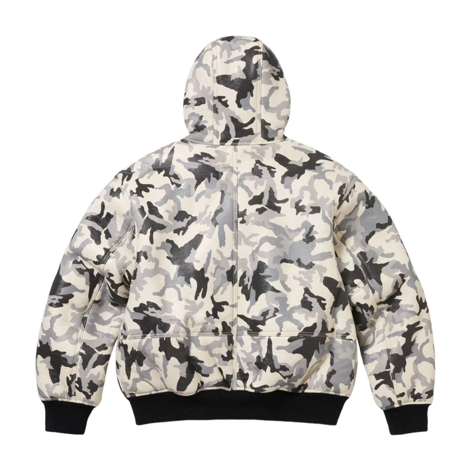 Supreme FW25 x Schott Shearling Hooded Work Jacket 'Snow Camo' SUP-FW25-051-CAM