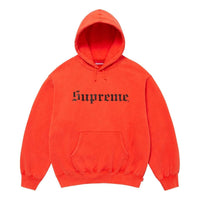 Supreme FW25 Washed Old English Hooded Sweatshirt 'Orange' SUP-FW25-107-ORG