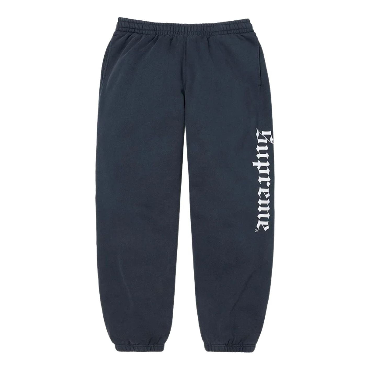Supreme FW25 Washed Old English Sweatpant 'Navy' SUP-FW25-190-NA