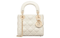DIOR Lady Dior Sheepskin Lady Dior Bag Shoulder Bag, Crossbody Bag, Handbag Mini Women's Milk White
