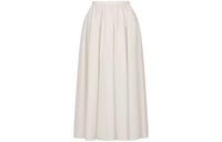 DIOR FW23 Flared Mid Length Skirt Casual Long Skirt Women's Apricot