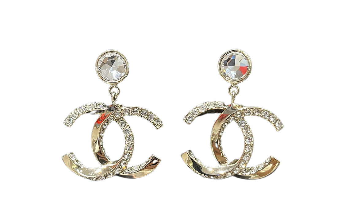 CHANEL Earrings Women's Gold