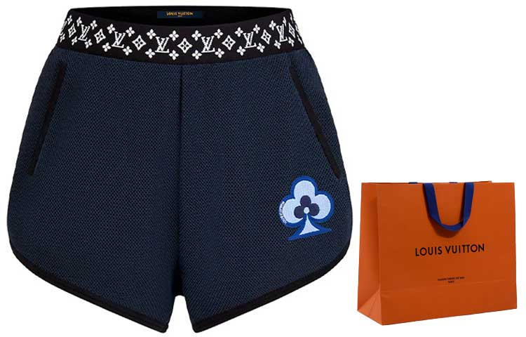 LOUIS VUITTON Casual Shorts Women's Dark Blue