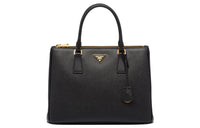 PRADA Leather Tote Bag Shopping Bag Shoulder Bag Crossbody Bag Handbag Large Size Women's Black