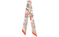 HERMES Silk Scarves Unisex Tawny