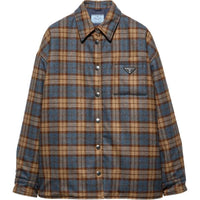 PRADA Checked Wool twill Lumberjack Jacket