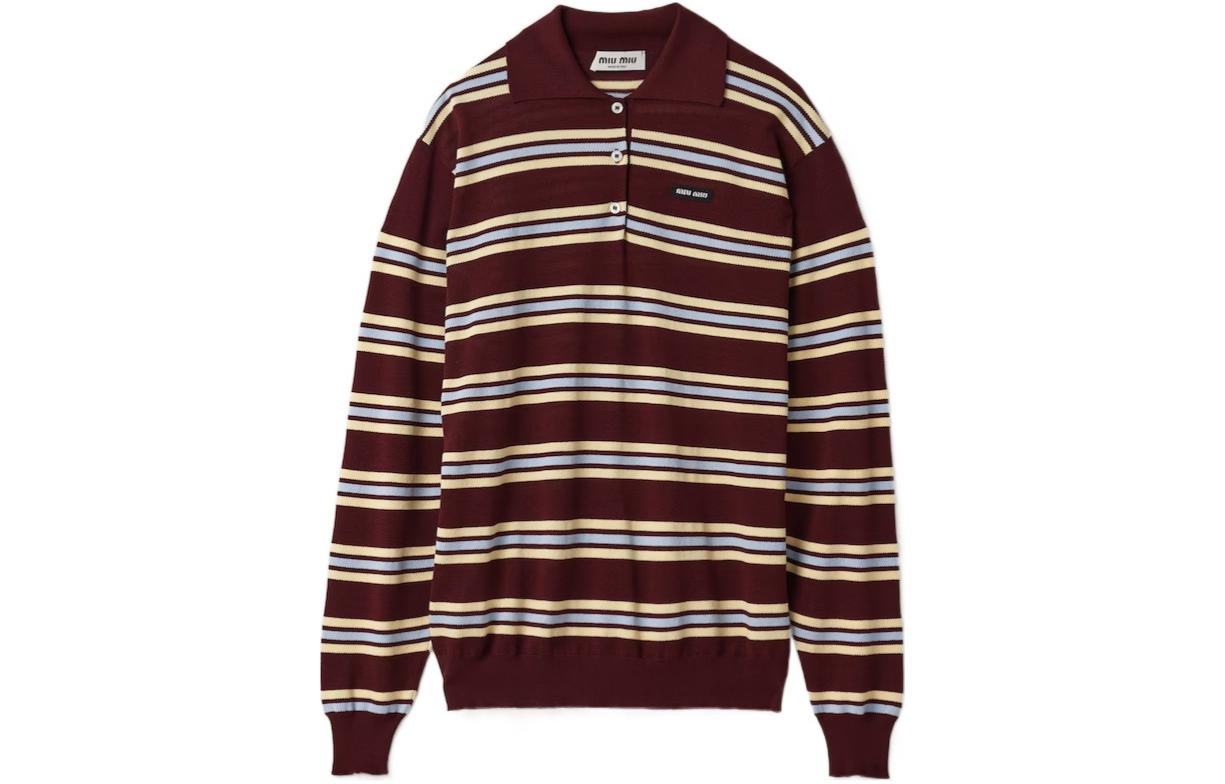 MIU MIU SS24 Knitwear Women's Amaranth Red